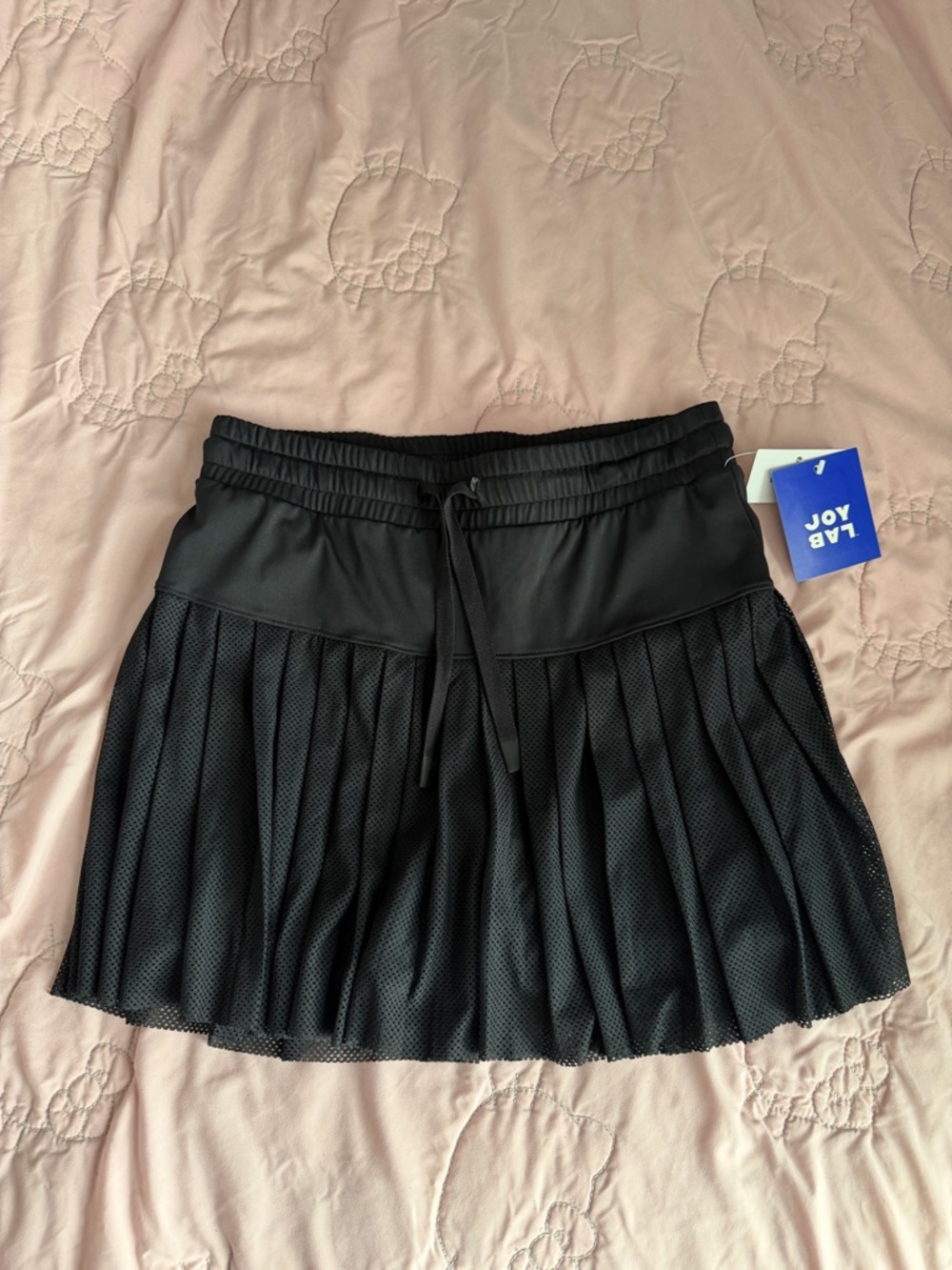Black tennis skirt with built in shorts